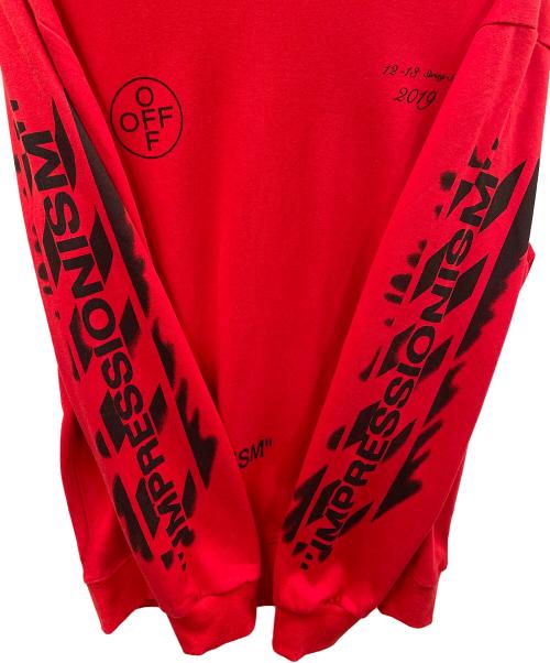 OFFWHITE（オフホワイト）OFFWHITE (オフホワイト) スウェット レッド サイズ:XLの古着・服飾アイテム
