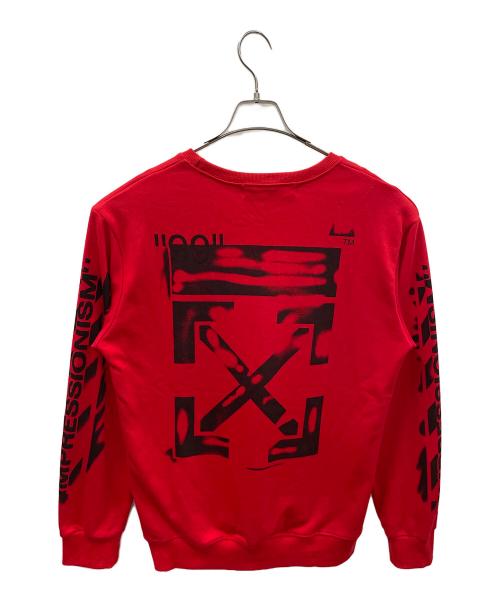 OFFWHITE（オフホワイト）OFFWHITE (オフホワイト) スウェット レッド サイズ:XLの古着・服飾アイテム