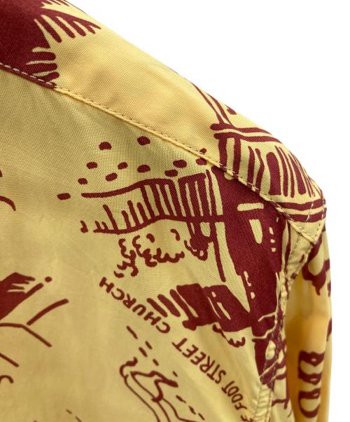 Sun Surf（サンサーフ）Sun Surf オープンカラーシャツ  L/S RAYON HAWAIIAN SHIRT “GOOD OLD DAYS”（ロングスリーブ レーヨン ハワイアン シャツ “グッド オールド デイズ”） イエロー サイズ:XXLの古着・服飾アイテム
