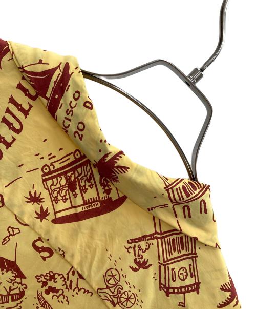 Sun Surf（サンサーフ）Sun Surf オープンカラーシャツ  L/S RAYON HAWAIIAN SHIRT “GOOD OLD DAYS”（ロングスリーブ レーヨン ハワイアン シャツ “グッド オールド デイズ”） イエロー サイズ:XXLの古着・服飾アイテム