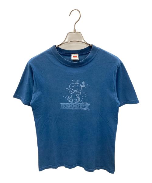 anvil（アンヴィル）anvil (アンヴィル) SNOOPY (スヌーピー) 90’sキャラクターTシャツ ブルー サイズ:Sの古着・服飾アイテム