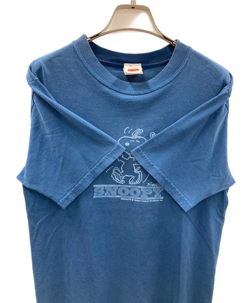 anvil（アンヴィル）anvil (アンヴィル) SNOOPY (スヌーピー) 90’sキャラクターTシャツ ブルー サイズ:Sの古着・服飾アイテム