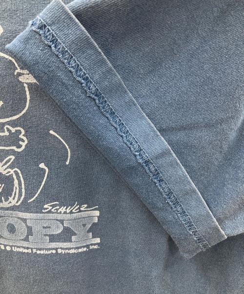 anvil（アンヴィル）anvil (アンヴィル) SNOOPY (スヌーピー) 90’sキャラクターTシャツ ブルー サイズ:Sの古着・服飾アイテム