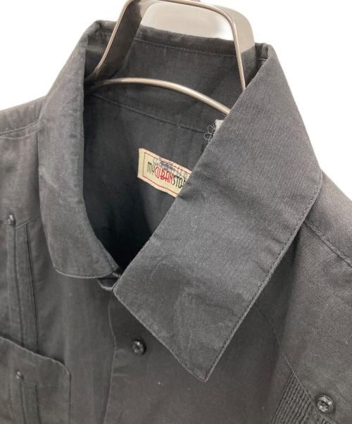my cuban store（マイキューバシャツ）my cuban store (マイキューバシャツ) キューバシャツ ブラック サイズ:実寸サイズにてご確認ください。の古着・服飾アイテム