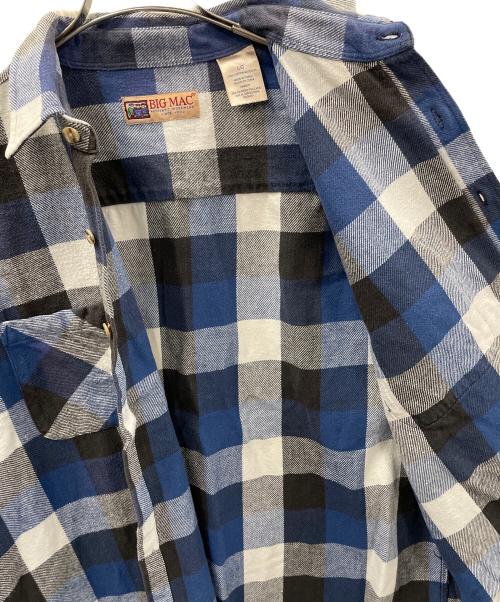 big mac（ビッグマック）big mac (ビッグマック) ネルシャツ ブルー×ホワイト サイズ:L/Gの古着・服飾アイテム