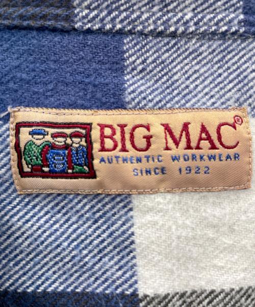 big mac（ビッグマック）big mac (ビッグマック) ネルシャツ ブルー×ホワイト サイズ:L/Gの古着・服飾アイテム