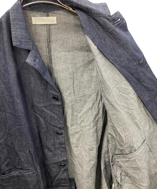 SETTO（セット）SETTO (セット) ステンカラーコート インディゴ サイズ:Fの古着・服飾アイテム