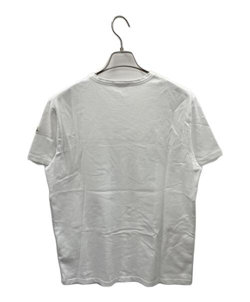 MONCLER（モンクレール）MONCLER (モンクレール) 半袖Tシャツ スクリーンプリントレタリング ホワイト サイズ:XLの古着・服飾アイテム