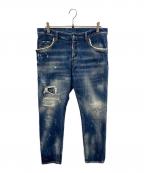DSQUARED2ディースクエアード）の古着「ダメージ加工デニムパンツ SKATER JEAN（スケータージーンズ）」｜インディゴ