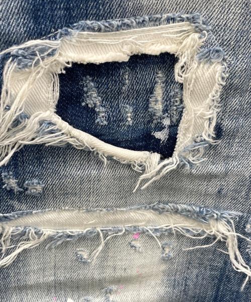 DSQUARED2（ディースクエアード）DSQUARED2 (ディースクエアード) ダメージ加工デニムパンツ SKATER JEAN（スケータージーンズ） インディゴ サイズ:50の古着・服飾アイテム