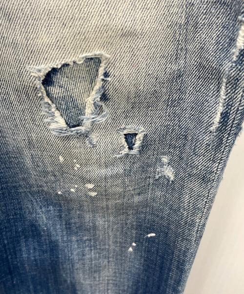 DSQUARED2（ディースクエアード）DSQUARED2 (ディースクエアード) ダメージ加工デニムパンツ SKATER JEAN（スケータージーンズ） インディゴ サイズ:50の古着・服飾アイテム