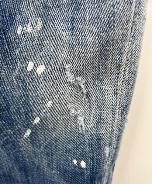 DSQUARED2（ディースクエアード）DSQUARED2 (ディースクエアード) ダメージ加工デニムパンツ SKATER JEAN（スケータージーンズ） インディゴ サイズ:50の古着・服飾アイテム