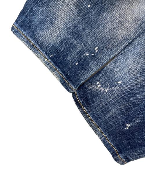 DSQUARED2（ディースクエアード）DSQUARED2 (ディースクエアード) ダメージ加工デニムパンツ SKATER JEAN（スケータージーンズ） インディゴ サイズ:50の古着・服飾アイテム
