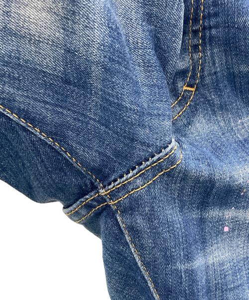 DSQUARED2（ディースクエアード）DSQUARED2 (ディースクエアード) ダメージ加工デニムパンツ SKATER JEAN（スケータージーンズ） インディゴ サイズ:50の古着・服飾アイテム