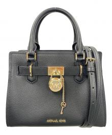 MICHAEL KORS（マイケルコース）の古着「2WAYバッグ ハンドバッグ ショルダーバッグ ハミルトン サッチェル スモール」｜ブラック