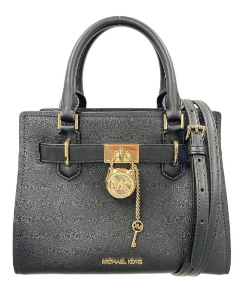 MICHAEL KORS（マイケルコース）MICHAEL KORS (マイケルコース) 2WAYバッグ ハンドバッグ ショルダーバッグ ハミルトン サッチェル スモール ブラック サイズ:実寸サイズにてご確認下さい。の古着・服飾アイテム