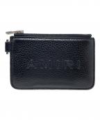 AMIRIアミリ）の古着「コインケース PEBBLED W/LOGO CHAIN WALLET（ペブルド ウィズ ロゴ チェーン ウォレット）」｜ブラック