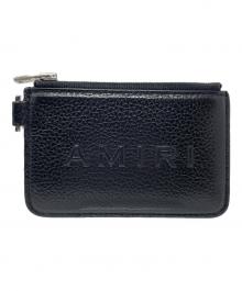 AMIRI（アミリ）の古着「コインケース PEBBLED W/LOGO CHAIN WALLET（ペブルド ウィズ ロゴ チェーン ウォレット）」｜ブラック
