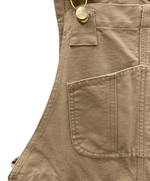 CarHartt（カーハート）CarHartt (カーハート) BIB OVERALL（ビブ オーバーオール） ベージュ サイズ:30×32の古着・服飾アイテム