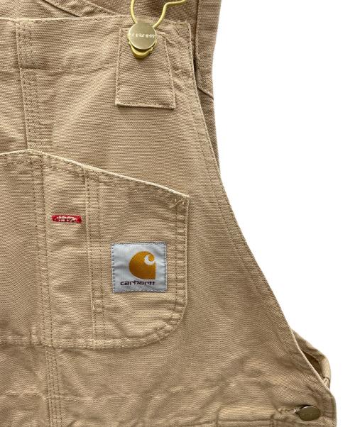 CarHartt（カーハート）CarHartt (カーハート) BIB OVERALL（ビブ オーバーオール） ベージュ サイズ:30×32の古着・服飾アイテム