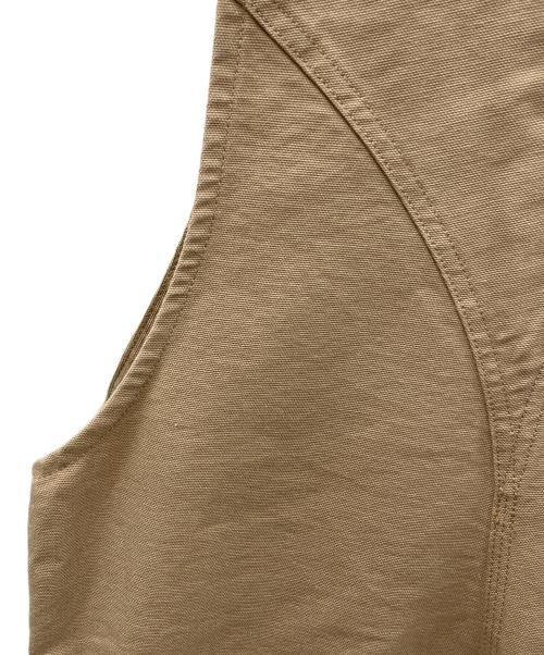 CarHartt（カーハート）CarHartt (カーハート) BIB OVERALL（ビブ オーバーオール） ベージュ サイズ:30×32の古着・服飾アイテム