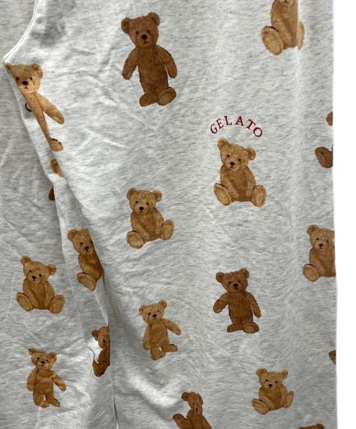 gelato pique（ジェラートピケ）gelato pique (ジェラートピケ) ベア柄ロングパンツ グレー サイズ:F 未使用品の古着・服飾アイテム