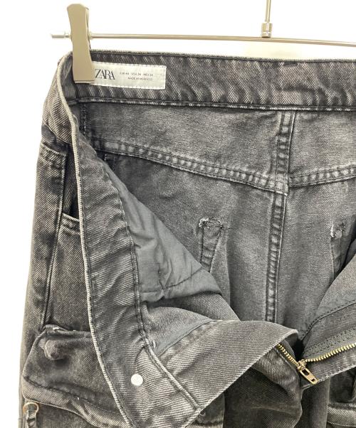 ZARA（ザラ）ZARA (ザラ) ポケットデニムパンツ ブラック サイズ:実寸サイズにてご確認ください。の古着・服飾アイテム