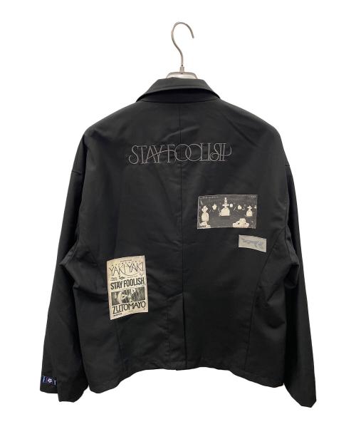 ZUTOMAYO MART（ズトマヨ マート）ZUTOMAYO MART (ズトマヨ マート) テーラードジャケット STAY FOOLISH Jacket（ステイ フーリッシュ ジャケット） ブラック サイズ:Lの古着・服飾アイテム