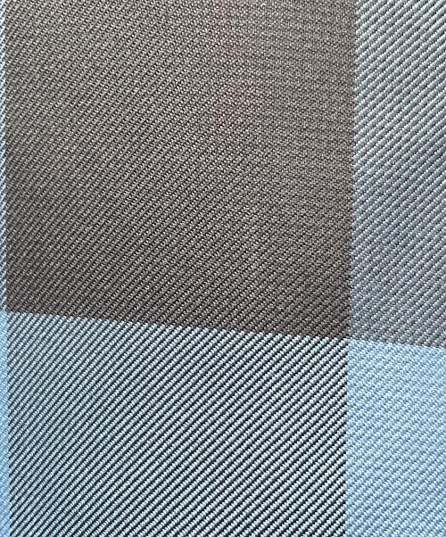 PAUL SMITH（ポールスミス）PAUL SMITH (ポールスミス) ブロックチェック ステンカラーコート ブルー サイズ:Lの古着・服飾アイテム