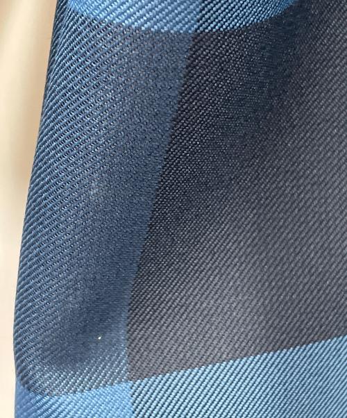 PAUL SMITH（ポールスミス）PAUL SMITH (ポールスミス) ブロックチェック ステンカラーコート ブルー サイズ:Lの古着・服飾アイテム