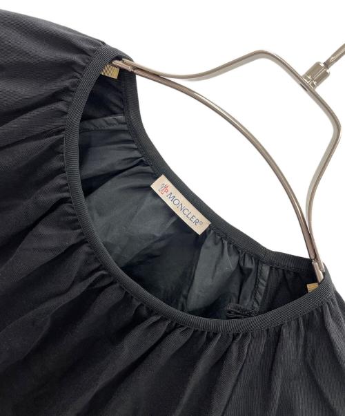 MONCLER（モンクレール）MONCLER (モンクレール) 半袖ブラウス ペプラム ドローコード トップス ブラック サイズ:Sの古着・服飾アイテム