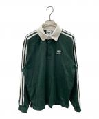 adidasアディダス）の古着「ポロシャツ アディカラー ラグビー」｜グリーン