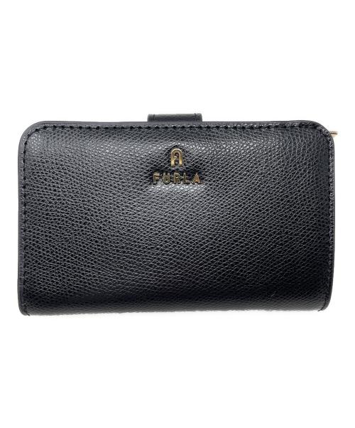 FURLA（フルラ）FURLA (フルラ) 2つ折り財布 CAMELIA（カメリア）コンパクトウォレット ブラック サイズ:実寸サイズにてご確認下さい。の古着・服飾アイテム