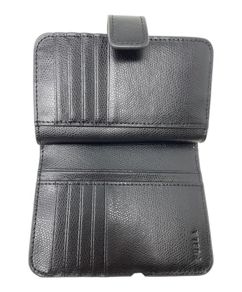 FURLA（フルラ）FURLA (フルラ) 2つ折り財布 CAMELIA（カメリア）コンパクトウォレット ブラック サイズ:実寸サイズにてご確認下さい。の古着・服飾アイテム