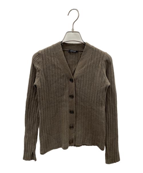 N.NATURAL BEAUTY BASIC（エヌ ナチュラルビューティーベーシック）N.NATURAL BEAUTY BASIC (エヌ ナチュラルビューティーベーシック) ウールカシミヤリブカーディガン オリーブ サイズ:Mの古着・服飾アイテム