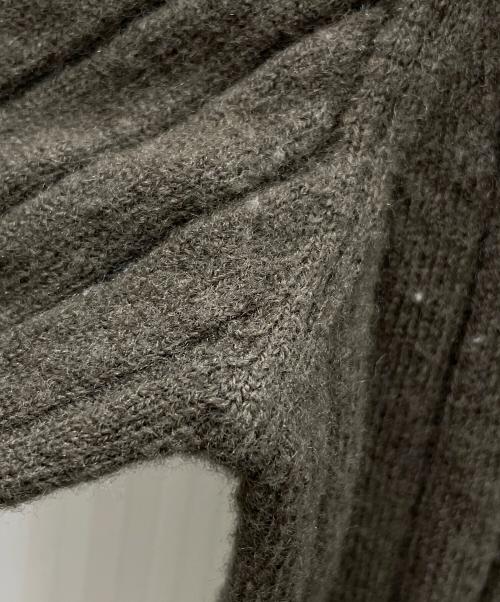N.NATURAL BEAUTY BASIC（エヌ ナチュラルビューティーベーシック）N.NATURAL BEAUTY BASIC (エヌ ナチュラルビューティーベーシック) ウールカシミヤリブカーディガン オリーブ サイズ:Mの古着・服飾アイテム