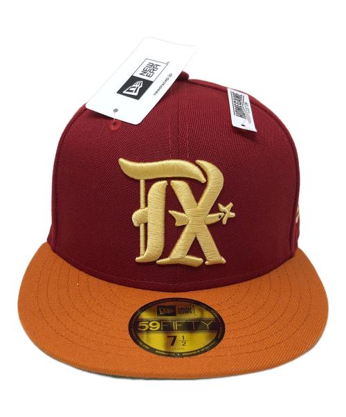New Era（ニューエラ）New Era (ニューエラ) キャップ テキサス・レンジャーズ レッド×オレンジ サイズ:7 1/2(59.6cm) 未使用品の古着・服飾アイテム