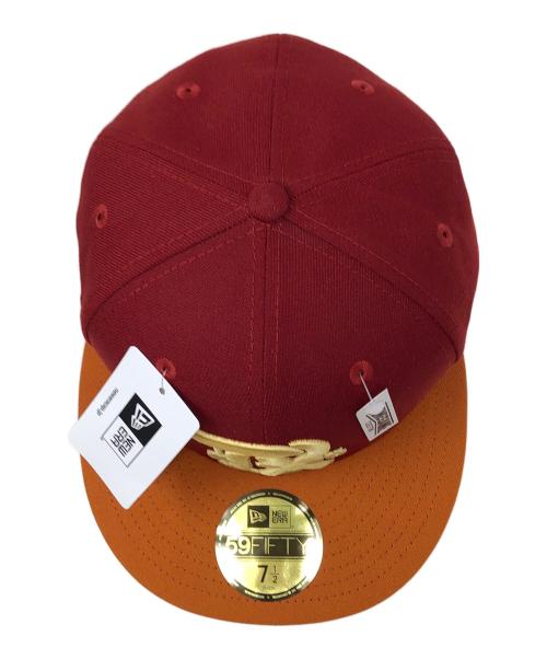 New Era（ニューエラ）New Era (ニューエラ) キャップ テキサス・レンジャーズ レッド×オレンジ サイズ:7 1/2(59.6cm) 未使用品の古着・服飾アイテム