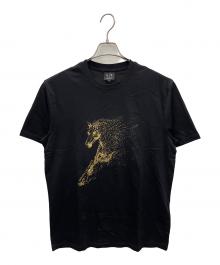 ARMANI（アルマーニ）の古着「半袖クルーネックTシャツ」｜ブラック
