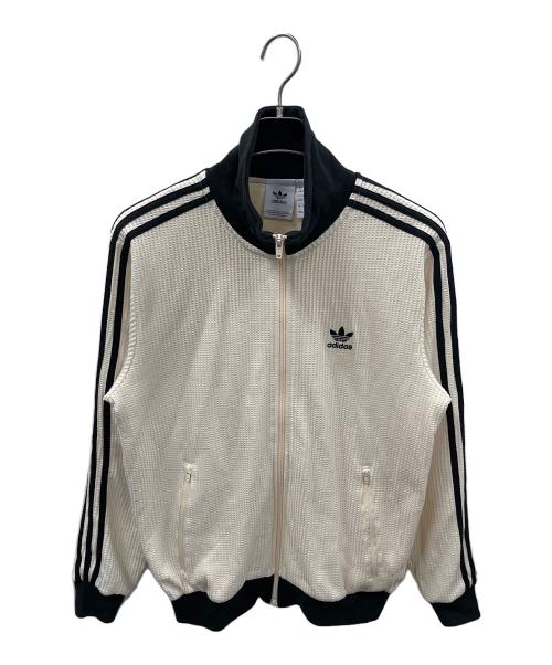 adidas（アディダス）adidas (アディダス) トラックジャケット アディカラー ワッフル クラシック トラックトップ アイボリー サイズ:J XLの古着・服飾アイテム