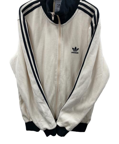 adidas（アディダス）adidas (アディダス) トラックジャケット アディカラー ワッフル クラシック トラックトップ アイボリー サイズ:J XLの古着・服飾アイテム