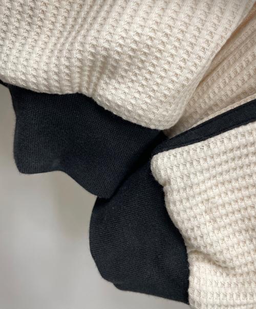 adidas（アディダス）adidas (アディダス) トラックジャケット アディカラー ワッフル クラシック トラックトップ アイボリー サイズ:J XLの古着・服飾アイテム