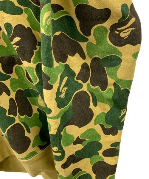 A BATHING APE（アベイシングエイプ）A BATHING APE (アベイシングエイプ) ハーフジップパーカー ABC Camo Shark Half Zip Hoodie（ABCカモ シャーク ハーフジップ パーカー） グリーン サイズ:Lの古着・服飾アイテム