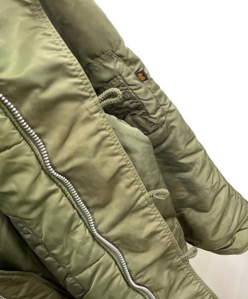ALPHA（アルファ）ALPHA (アルファ) N-3Bタイプコート オリーブ サイズ:LARGEの古着・服飾アイテム