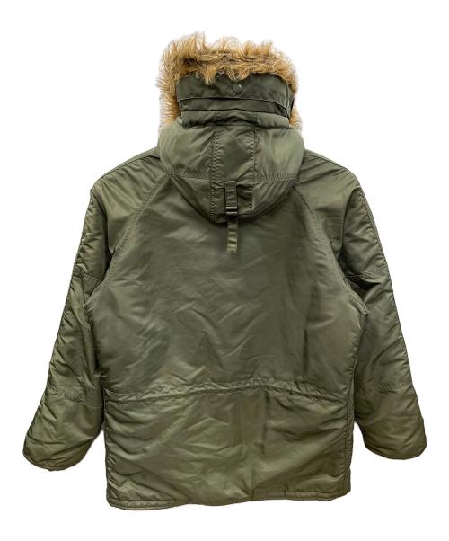 ALPHA（アルファ）ALPHA (アルファ) N-3Bタイプコート オリーブ サイズ:LARGEの古着・服飾アイテム