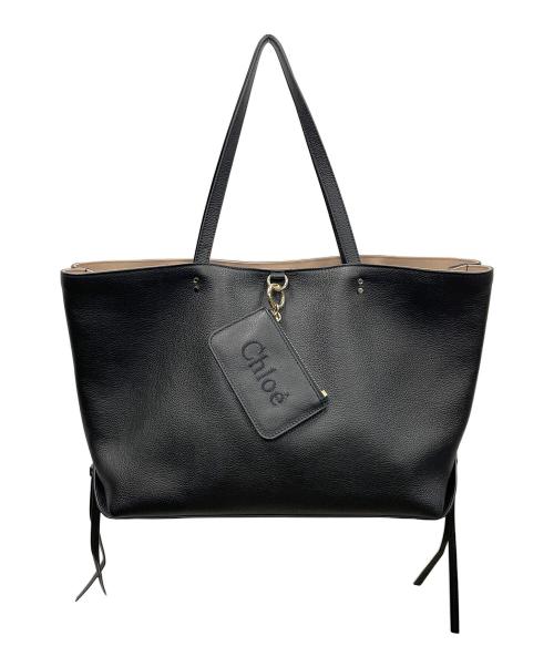 Chloe（クロエ）Chloe (クロエ) センス ミディアムトートバッグ ブラック サイズ:実寸サイズにてご確認ください。の古着・服飾アイテム