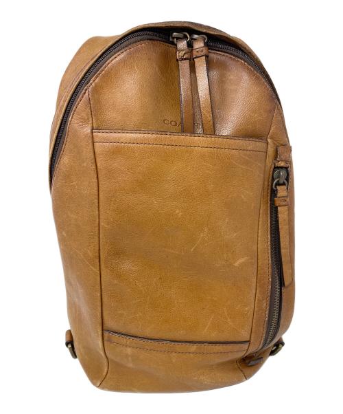 COACH（コーチ）COACH (コーチ) ボディバッグ レザースリングバッグ ブラウン サイズ:実寸サイズにてご確認下さい。の古着・服飾アイテム