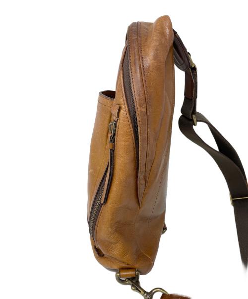COACH（コーチ）COACH (コーチ) ボディバッグ レザースリングバッグ ブラウン サイズ:実寸サイズにてご確認下さい。の古着・服飾アイテム