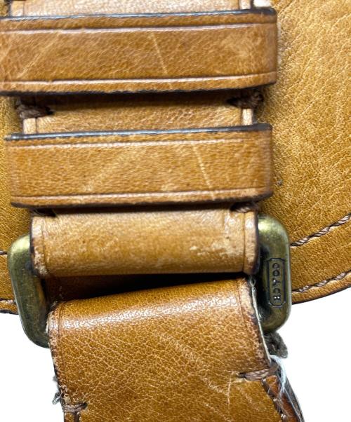COACH（コーチ）COACH (コーチ) ボディバッグ レザースリングバッグ ブラウン サイズ:実寸サイズにてご確認下さい。の古着・服飾アイテム