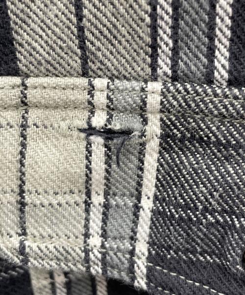 WAREHOUSE（ウエアハウス）WAREHOUSE (ウエアハウス) ネルシャツ FLANNEL SHIRT WITH CHINSTRAP（フランネル シャツ ウィズ チンストラップ） グレー サイズ:38の古着・服飾アイテム